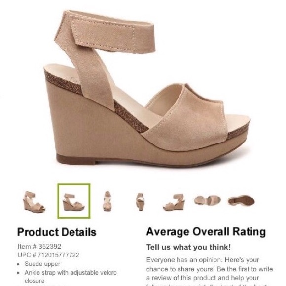 NWB Franco Sarto wedge sandals - Picture 6 of 8